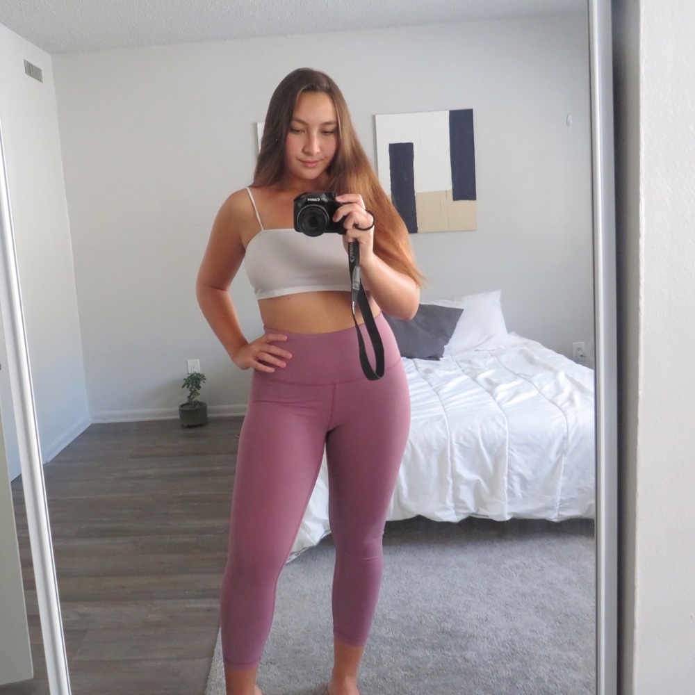 “90 Degree” Dusty Rose Yoga Leggings